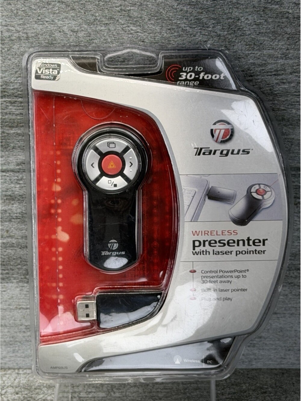 NEW Targus Wireless Presenter Laser Pointer 30 Foot Range USB Receiver Sealed